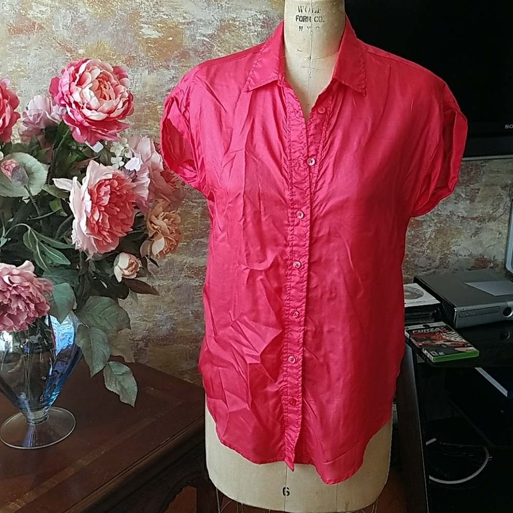 American Eagle Silk Button-Down - image 1