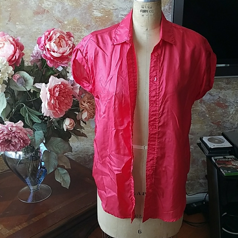 American Eagle Silk Button-Down - image 4