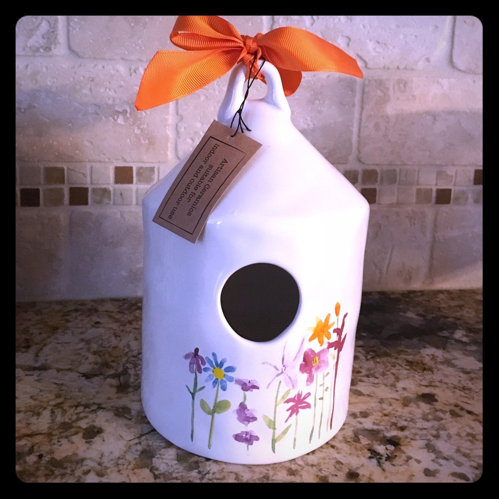 Rae Dunn bird house