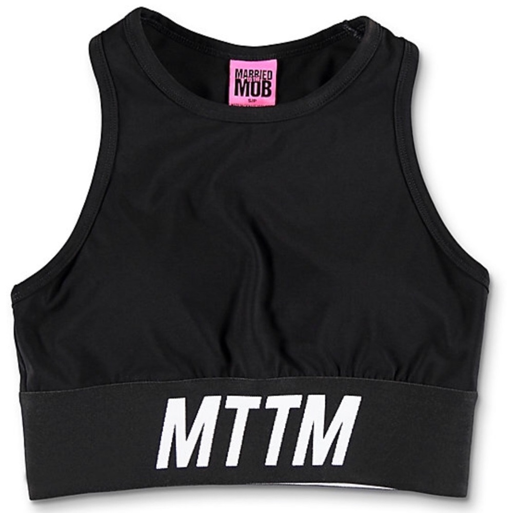 MTTM Logo Sports Bra Crop Top - Picture 3 of 4