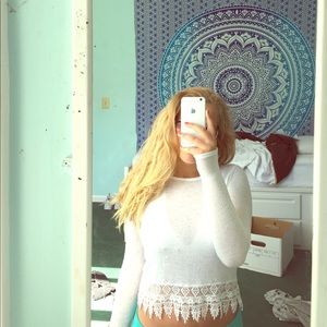 white forever 21 sweater