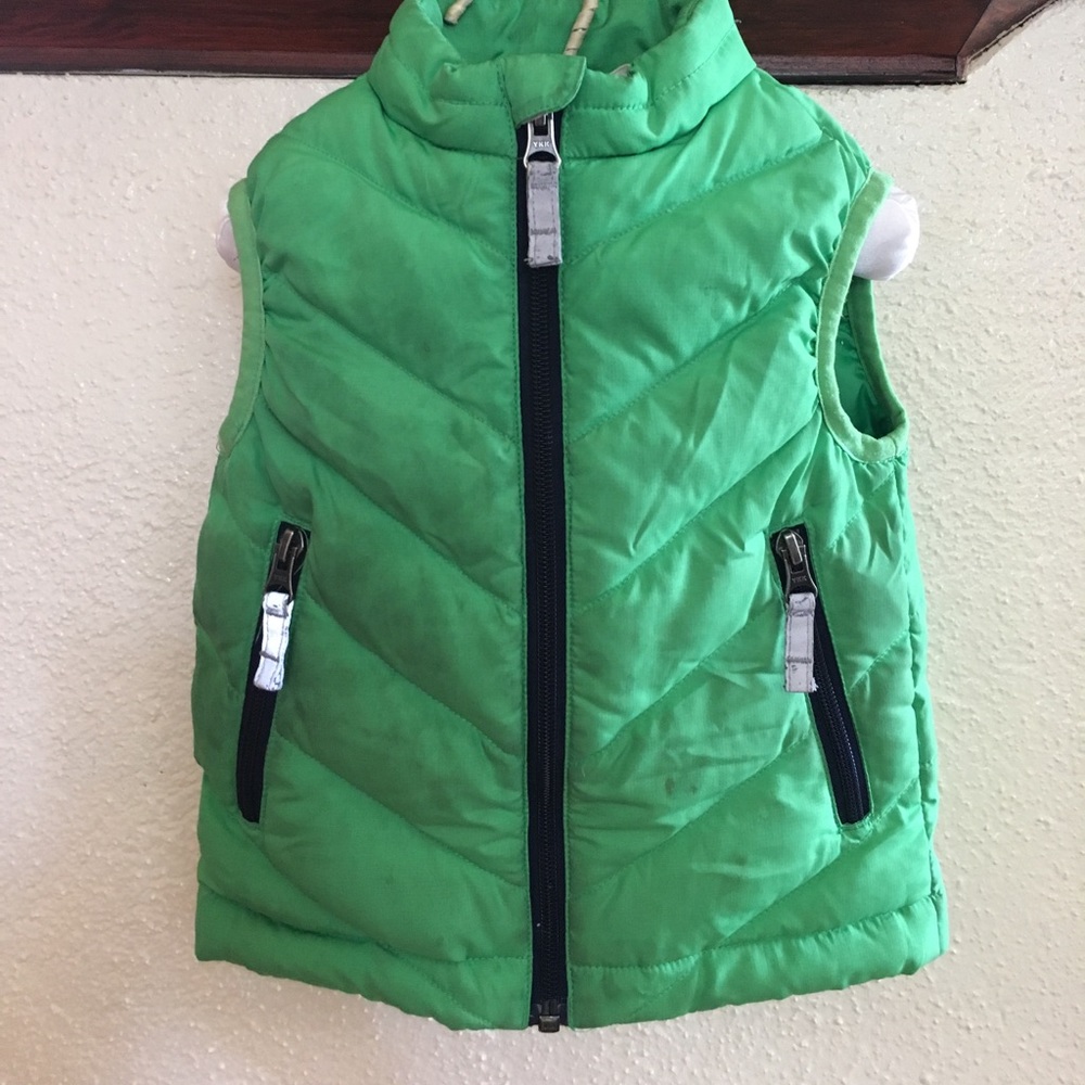 Hanna Andersson Toddler Unisex Down Vest Green