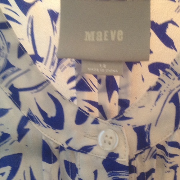 Anthro Maeve Silk Top Worn once - Picture 2 of 2