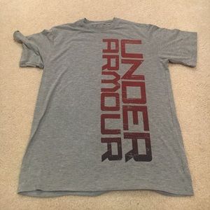 Grey under armour tshirt