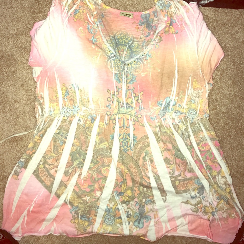 Bohemian style shirt gorgeous 3x