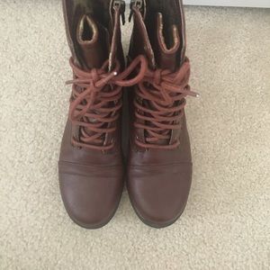 Brown Combat Boots