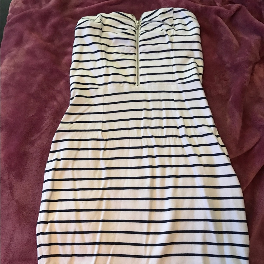 Stripped dress.