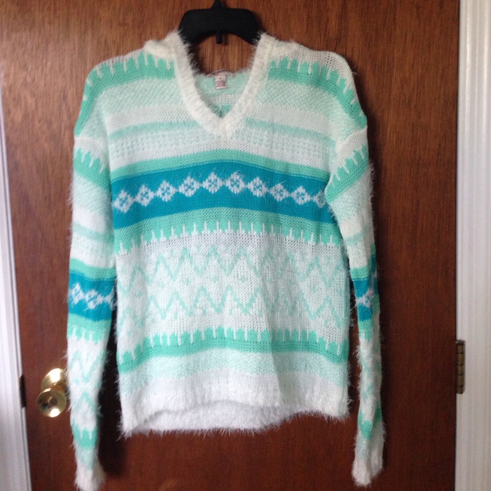 Hooded Fuzzy Sweater