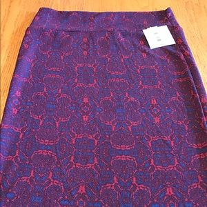 NWT LuLaRoe Cassie Skirt, Size XL, Gorgeous Print!