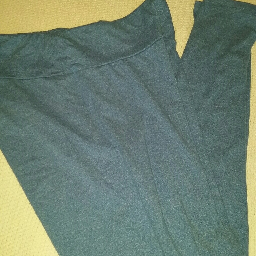 LuLaRoe TC Tall Curvy Leggings Solid Blue