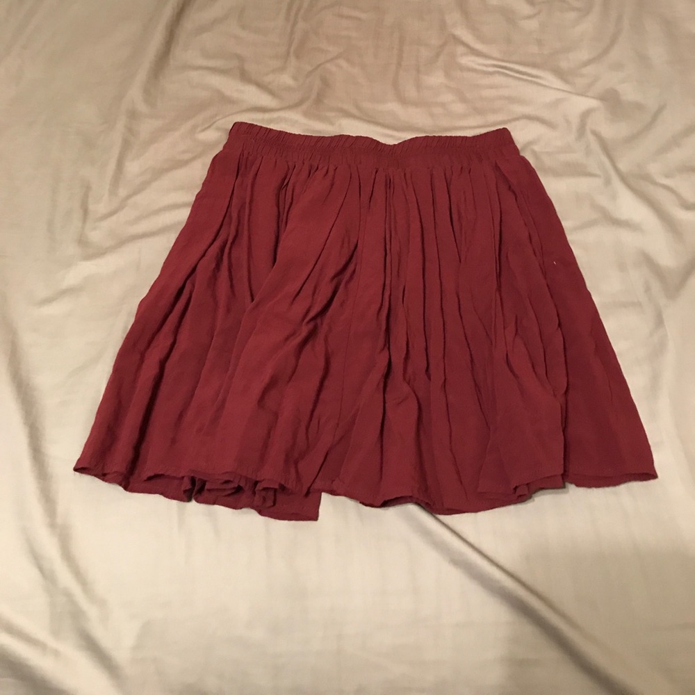 Maroon Brandy Melville skirt