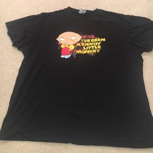 Black family guy tshirt