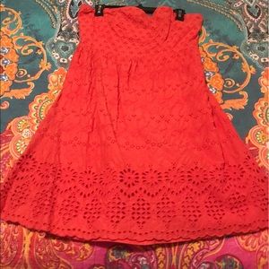 Coral Old Navy strapless dress size 12