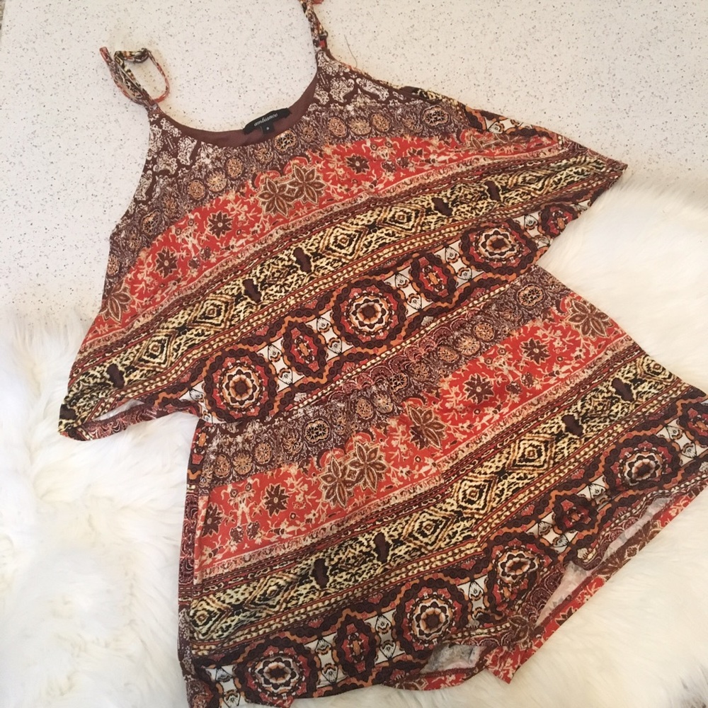 Printed Romper
