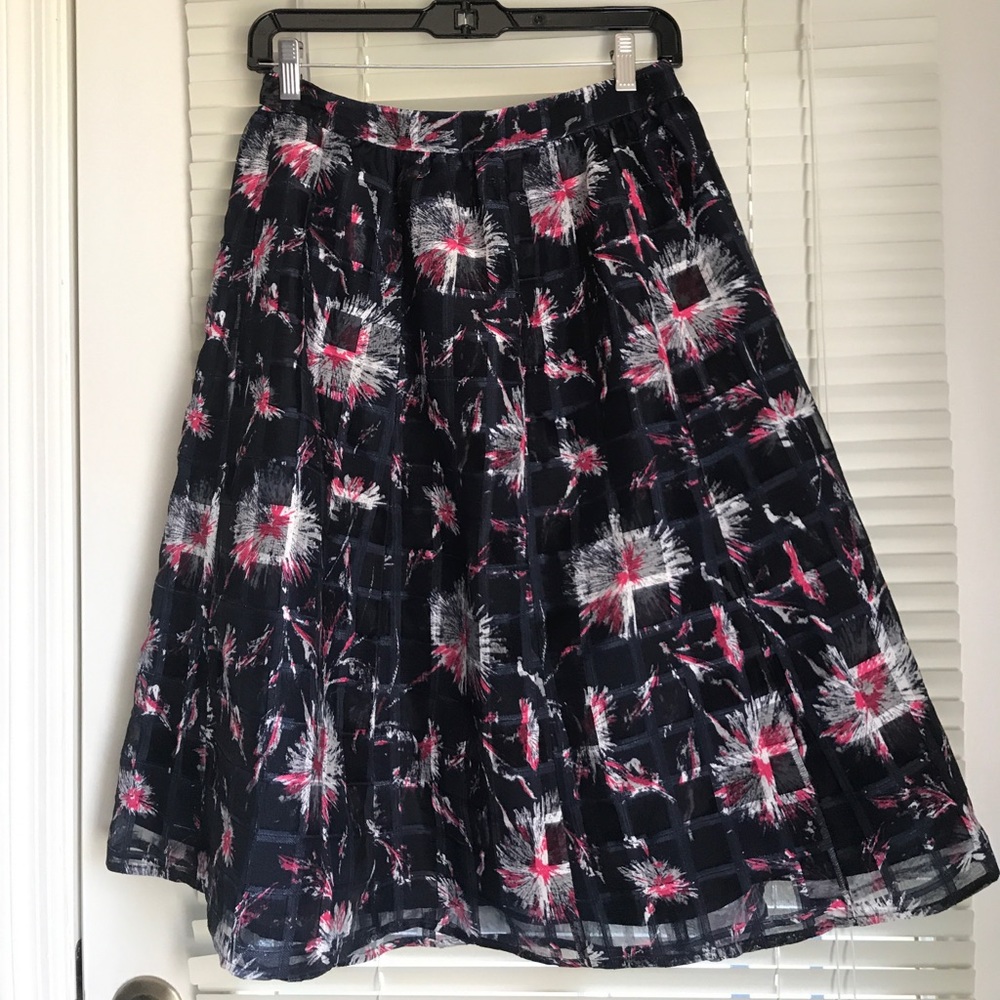 Colorful midi skirt