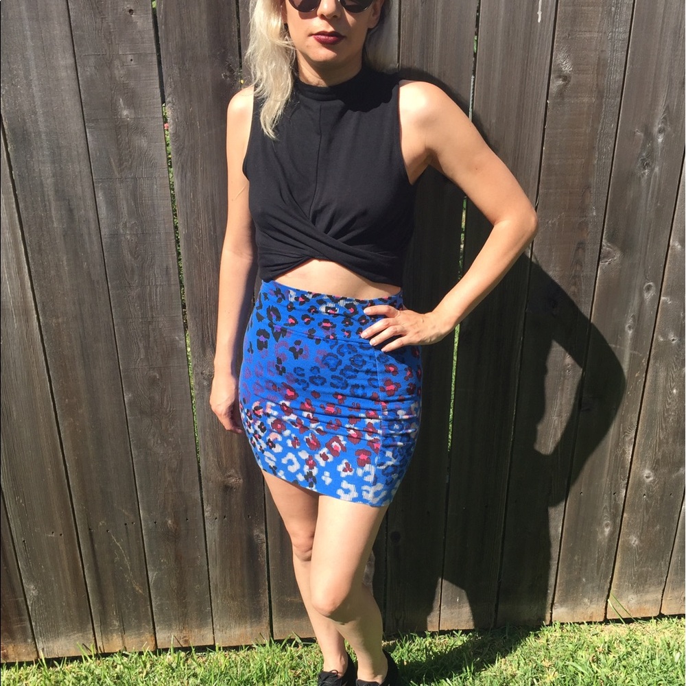 Topshop knot crop top