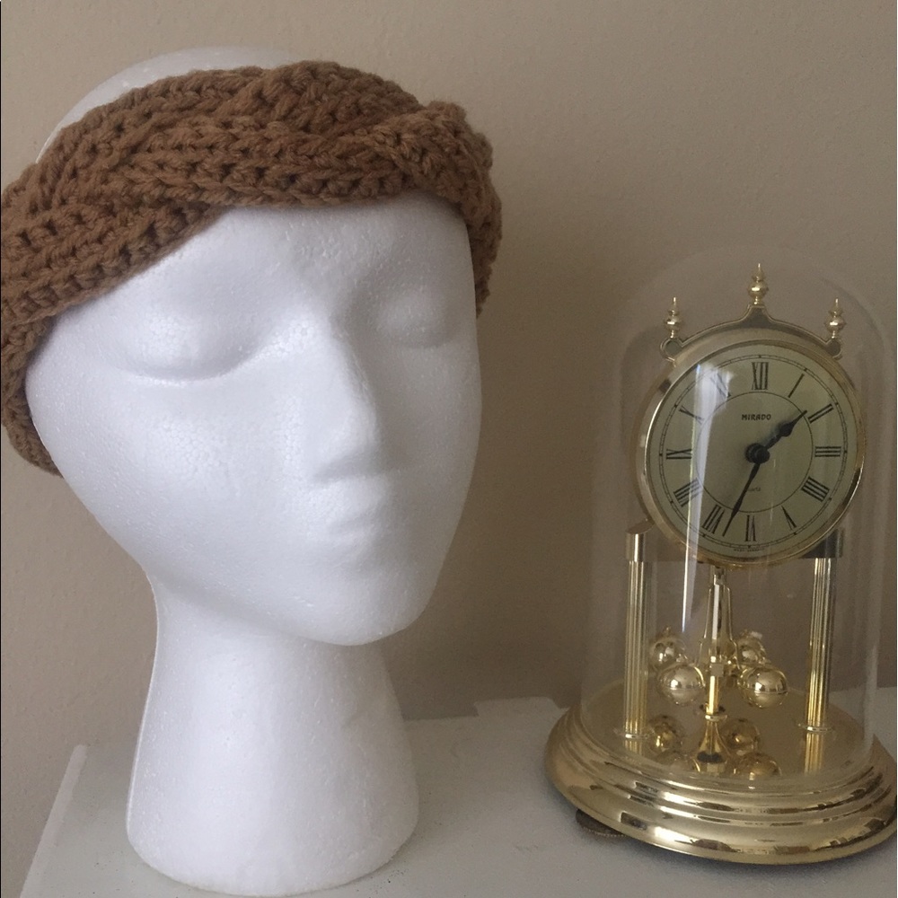 Hand crocheted braid headband/ear warmer