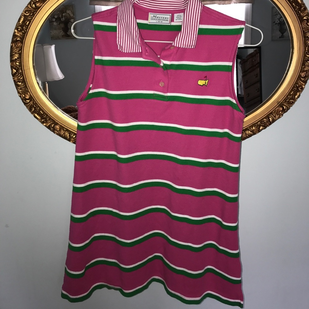 MASTERS pink striped dress