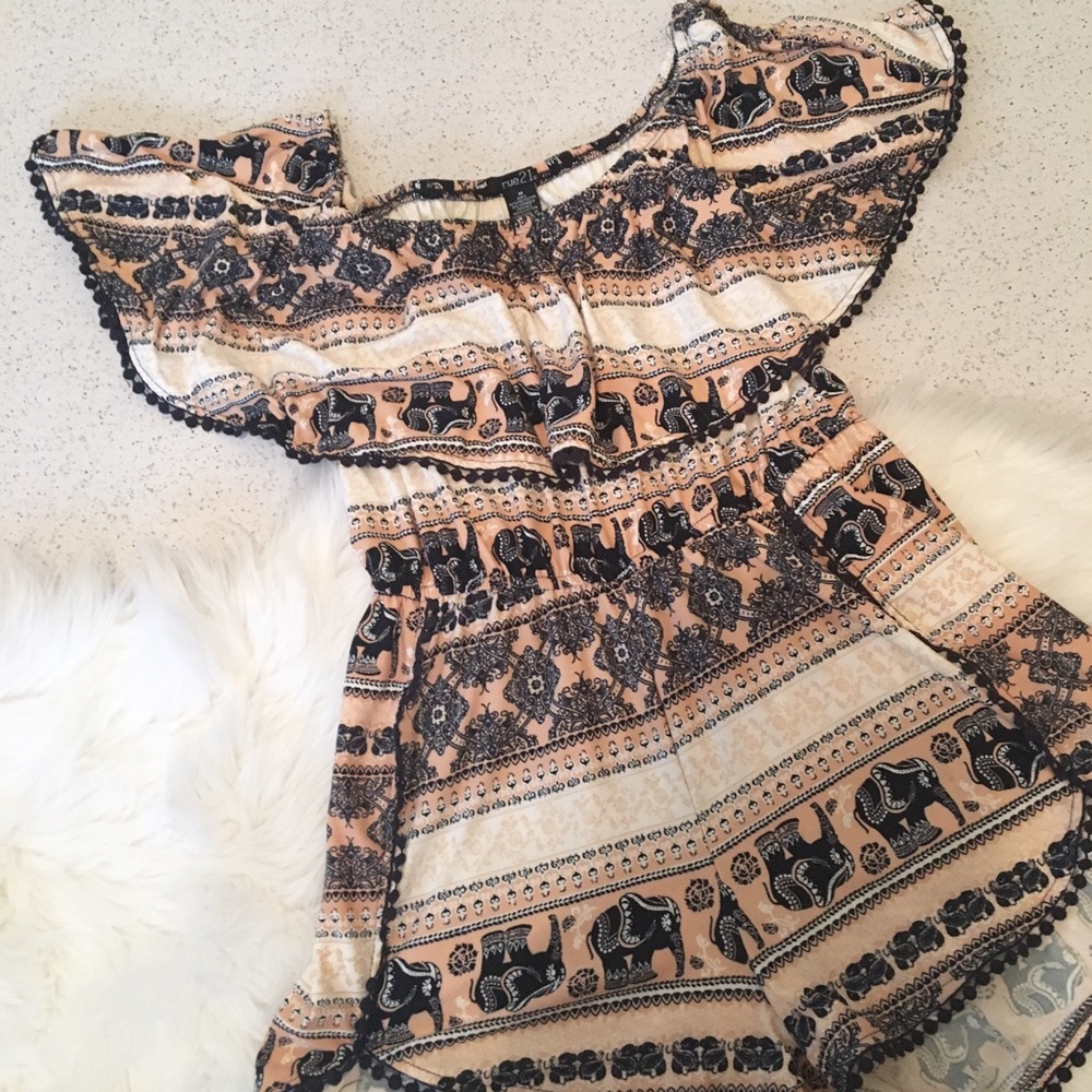 Printed Romper