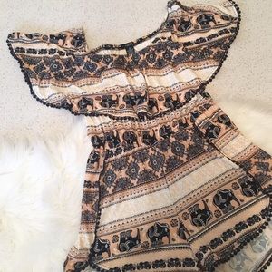 Printed Romper