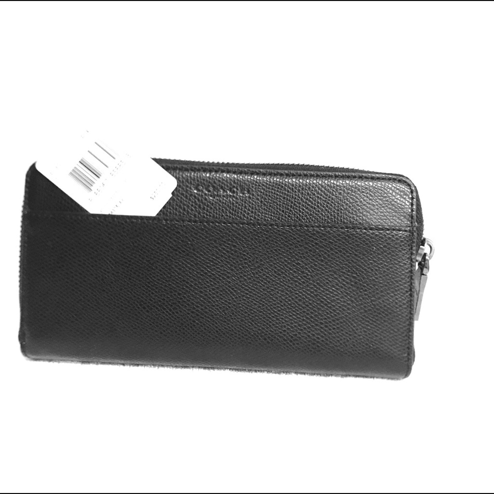 AACCDN CRSGRN LTHR BLK WALLET