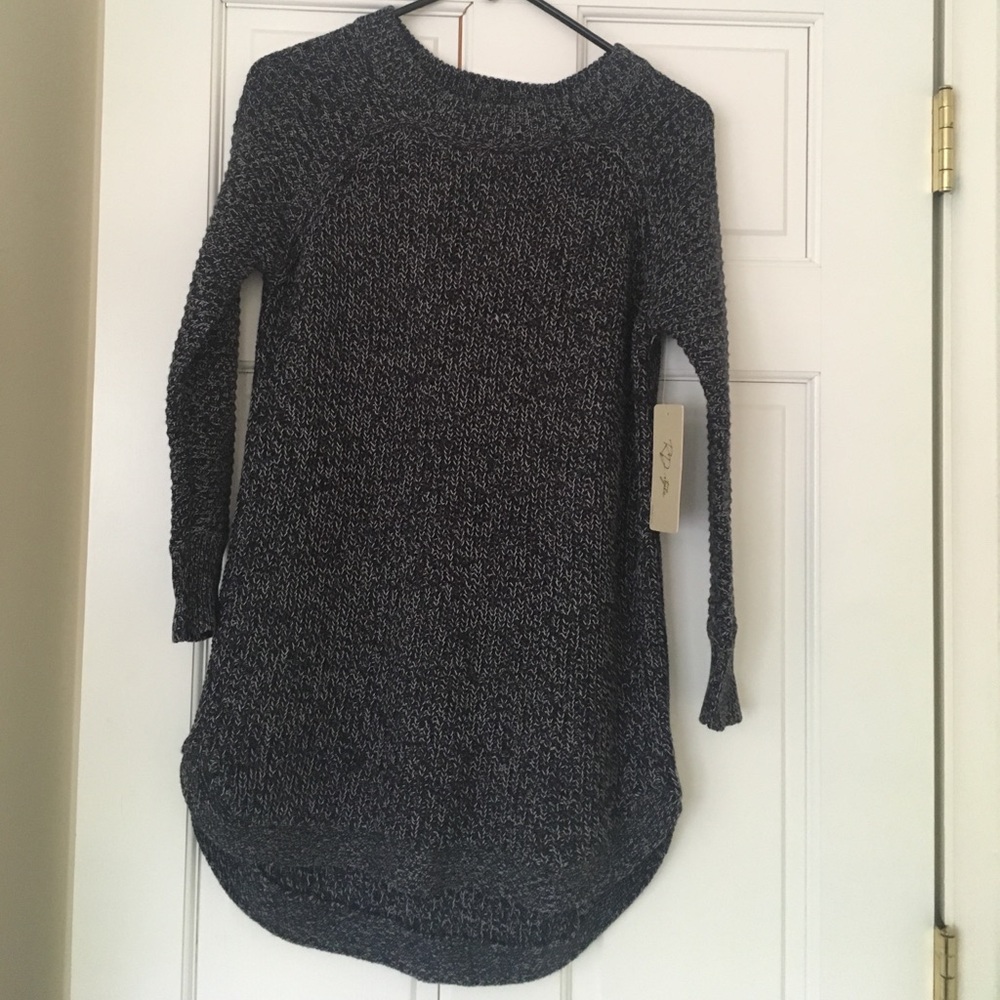 Navy RD Pull Over Sweater (tunic length)