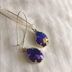 Iridescent cobalt Dee earrings!