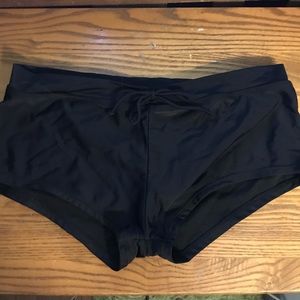Black boy short bathing suit bottoms
