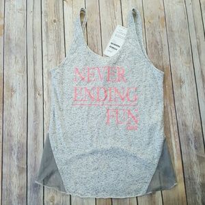 NEW Lorna Jane gray statement tank XS