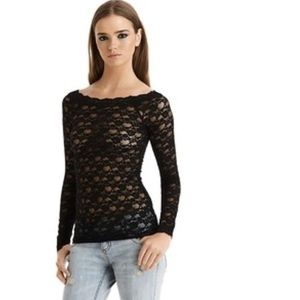 Free People lacy black long sleeves too, S