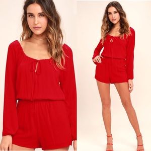 Lulus Red Romper
