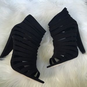 Strappy Black Heels