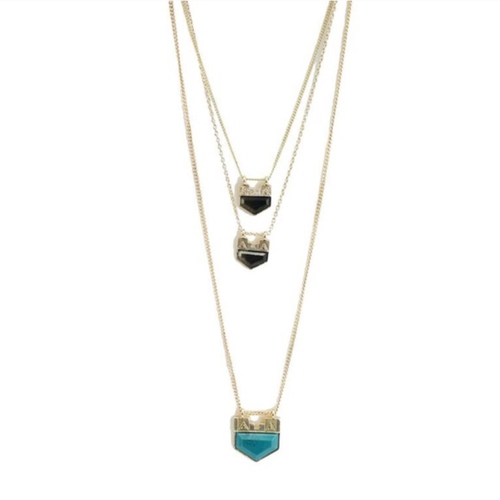 July Sale! Jade/Onyx Layered Necklace