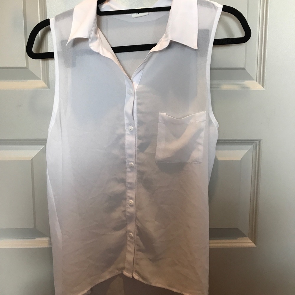 White blouse tank