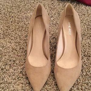 Suede Nine West heels