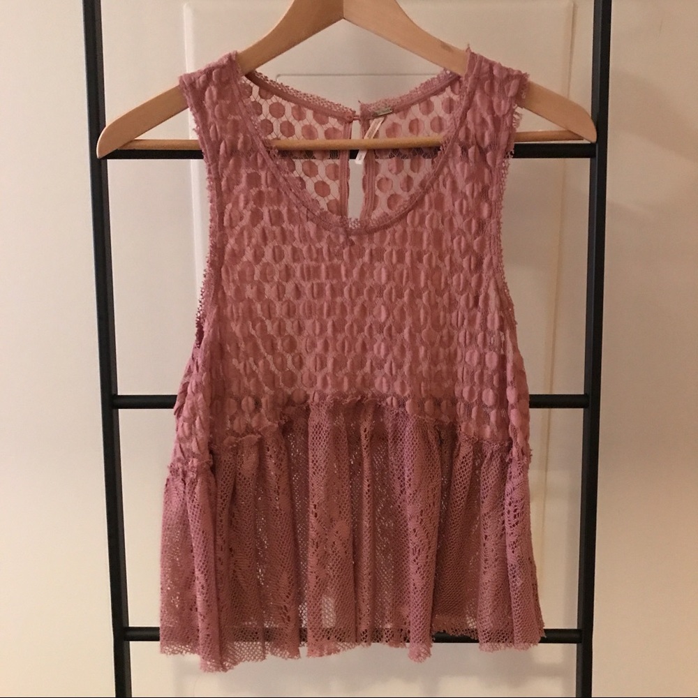 Free People Lace Crop Top