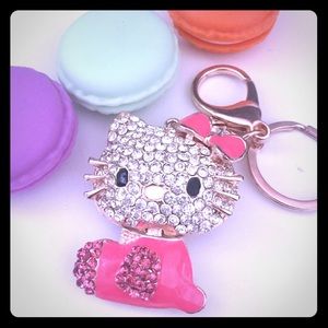 Pink Hello Kitty Keychain!!