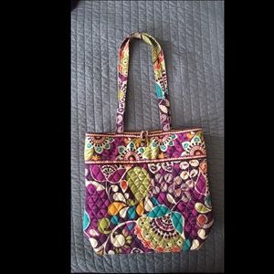 Purple Patterned Vera Bradley Tote