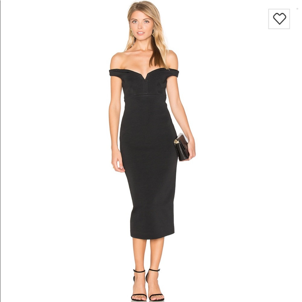 Brand New REVOLVE Off shoulder Midi dress NWT