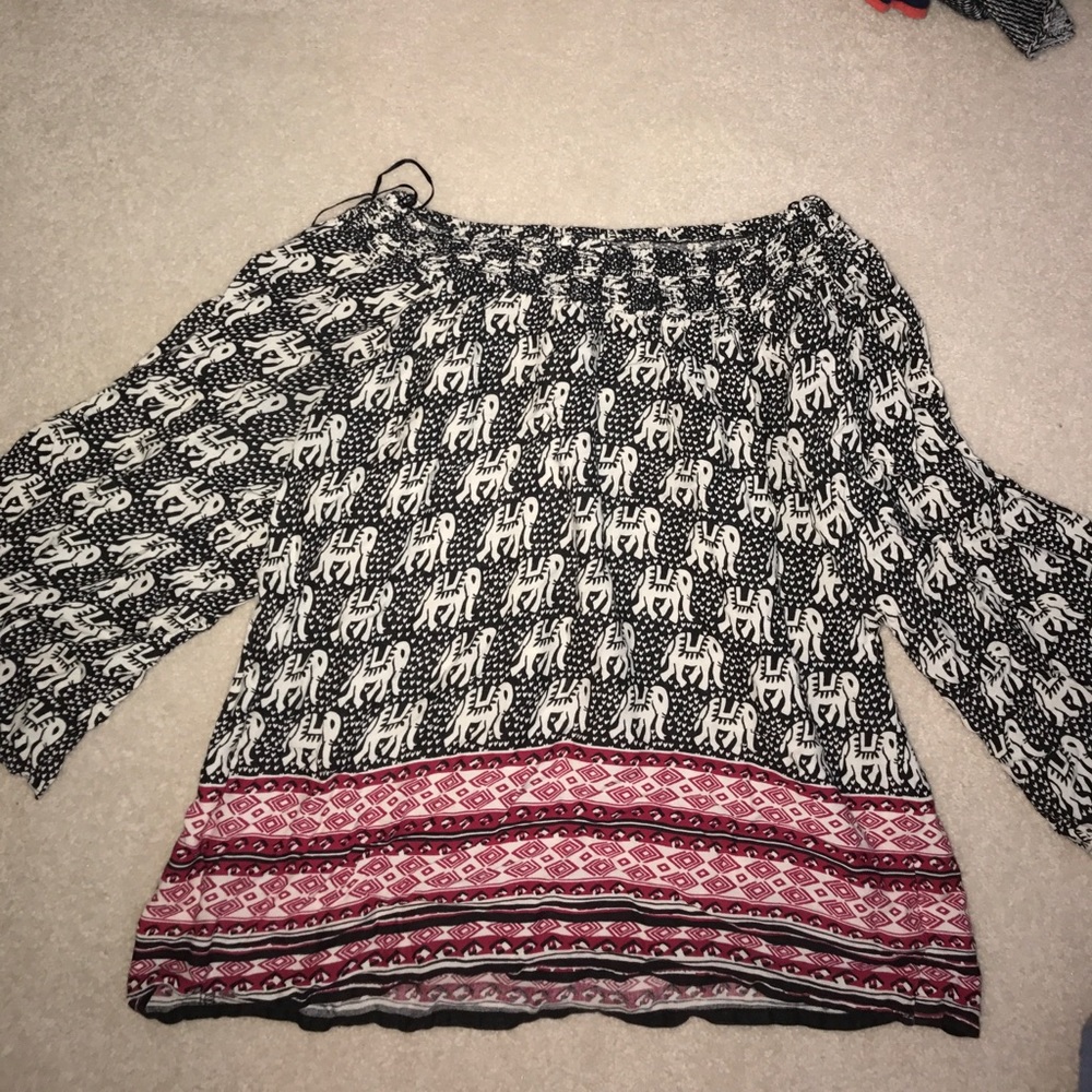 Off the shoulder women's top