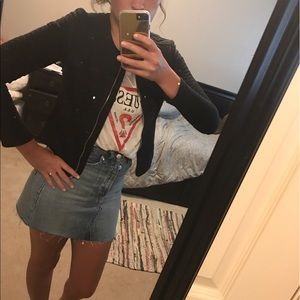 Textured Bomber Jacket