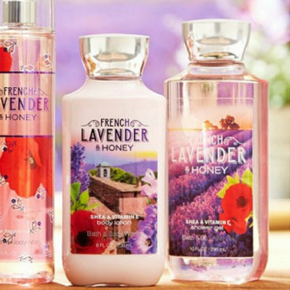 Bath & Body Works French Lavender & Honey Set