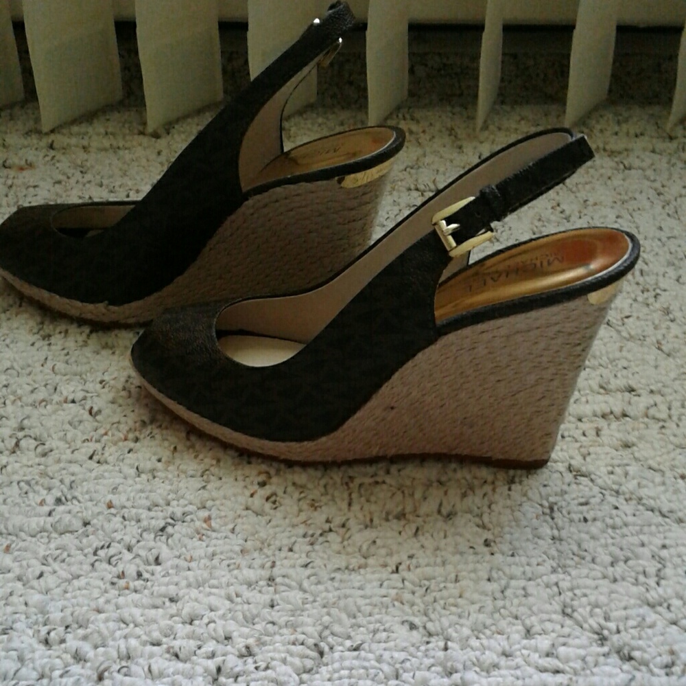 Michael Kors Signature Keegan Sling Wedges