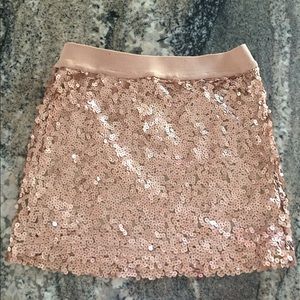 Rose Gold Sequin Skirt