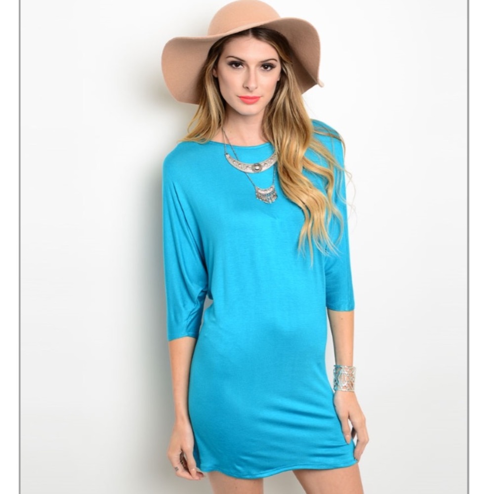 Comfy Aqua dress PRICE FIRM