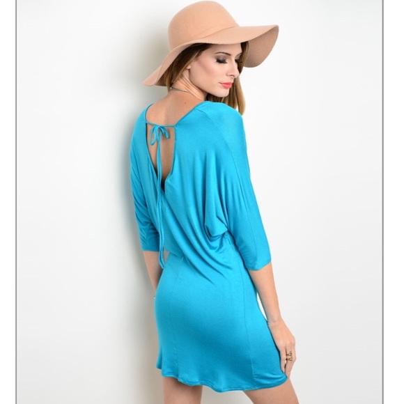 Comfy Aqua dress PRICE FIRM - Picture 3 of 3