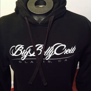 Glamis Men's Med Big Belly Crew Pull Over Hoodie