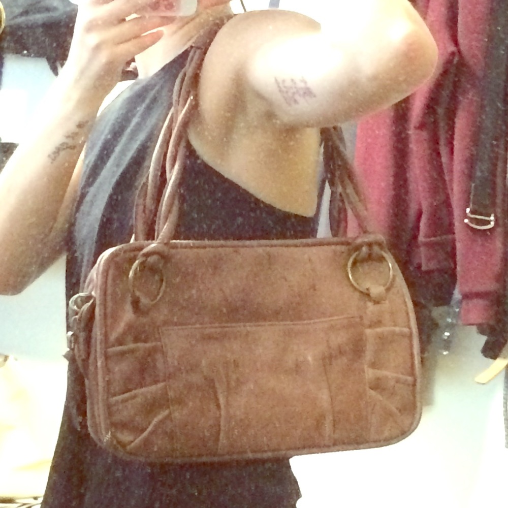 Donna Dixon Genuine Brown Leather Purse