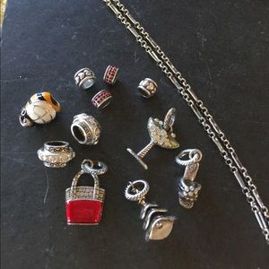 16 inch Brighton necklace with charms and spacers