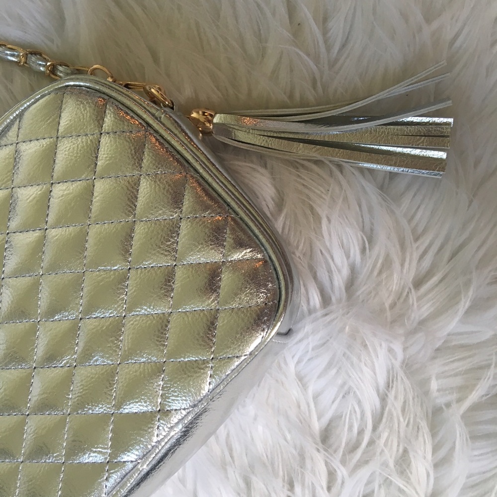 Silver Crossbody Bag